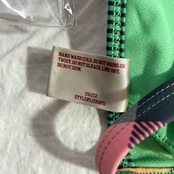 Arizona Bikini Swim Suit Top Size Large Green mix Jean Co 3JZB187J - Picture 4 of 6